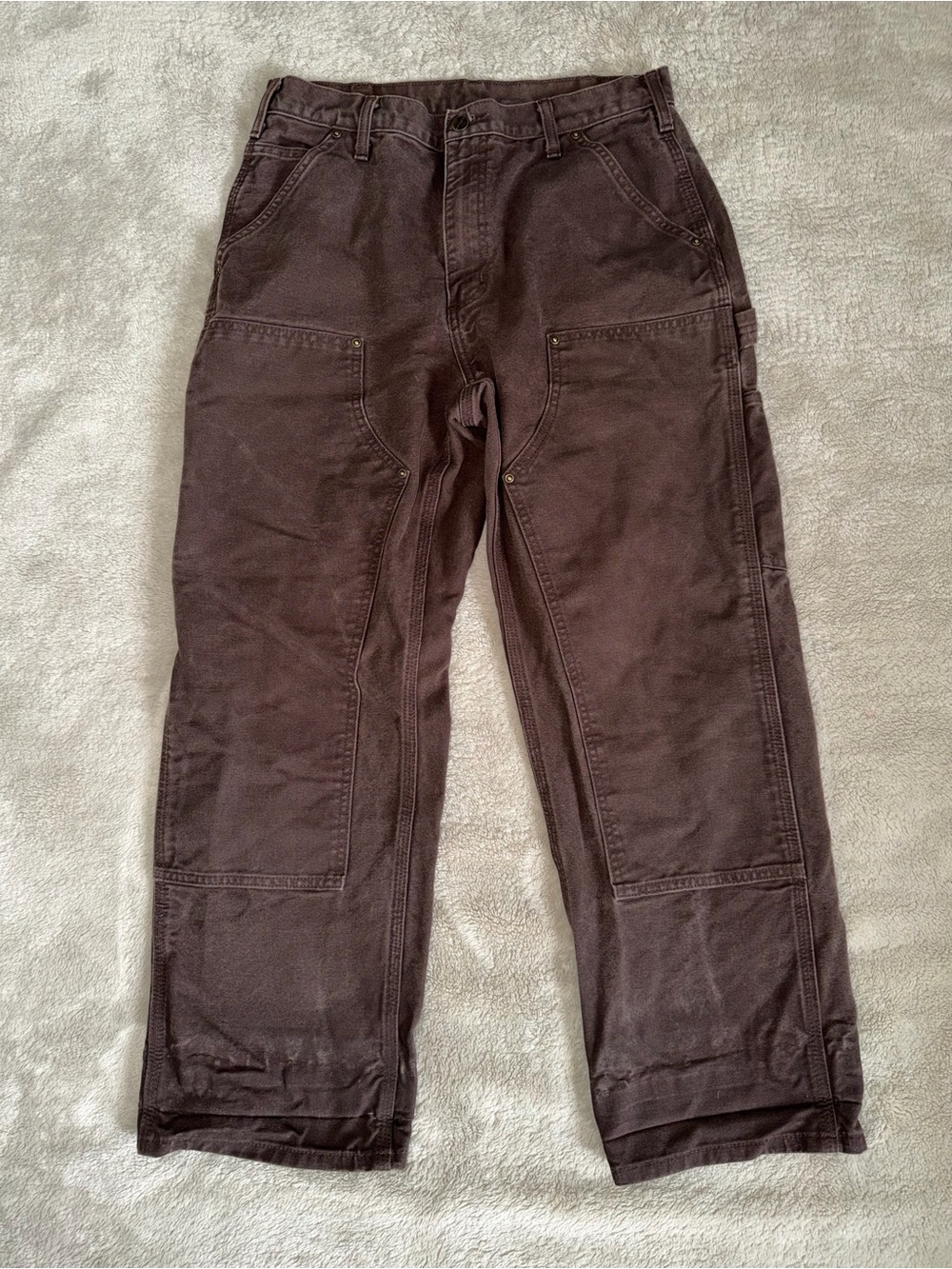 Vintage Carhartt B16 Double Knee Loose Fit In Brown Men’s 33x30 (ACTUAL 32x28)